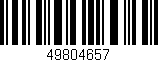 Código de barras (EAN, GTIN, SKU, ISBN): '49804657'