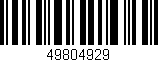 Código de barras (EAN, GTIN, SKU, ISBN): '49804929'