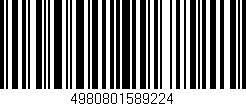 Código de barras (EAN, GTIN, SKU, ISBN): '4980801589224'
