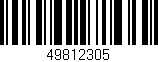 Código de barras (EAN, GTIN, SKU, ISBN): '49812305'
