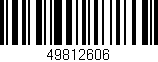 Código de barras (EAN, GTIN, SKU, ISBN): '49812606'