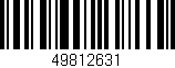 Código de barras (EAN, GTIN, SKU, ISBN): '49812631'