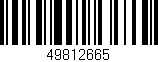 Código de barras (EAN, GTIN, SKU, ISBN): '49812665'