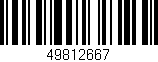 Código de barras (EAN, GTIN, SKU, ISBN): '49812667'