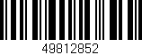 Código de barras (EAN, GTIN, SKU, ISBN): '49812852'
