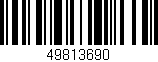 Código de barras (EAN, GTIN, SKU, ISBN): '49813690'