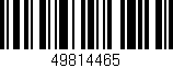 Código de barras (EAN, GTIN, SKU, ISBN): '49814465'
