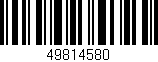 Código de barras (EAN, GTIN, SKU, ISBN): '49814580'