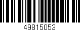 Código de barras (EAN, GTIN, SKU, ISBN): '49815053'