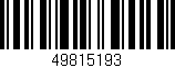 Código de barras (EAN, GTIN, SKU, ISBN): '49815193'