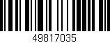 Código de barras (EAN, GTIN, SKU, ISBN): '49817035'