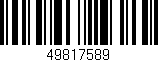 Código de barras (EAN, GTIN, SKU, ISBN): '49817589'