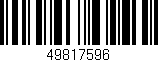 Código de barras (EAN, GTIN, SKU, ISBN): '49817596'