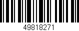 Código de barras (EAN, GTIN, SKU, ISBN): '49818271'