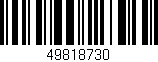 Código de barras (EAN, GTIN, SKU, ISBN): '49818730'