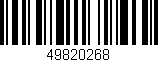 Código de barras (EAN, GTIN, SKU, ISBN): '49820268'