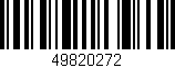 Código de barras (EAN, GTIN, SKU, ISBN): '49820272'