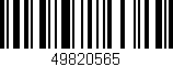 Código de barras (EAN, GTIN, SKU, ISBN): '49820565'