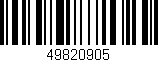 Código de barras (EAN, GTIN, SKU, ISBN): '49820905'
