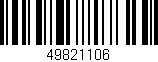 Código de barras (EAN, GTIN, SKU, ISBN): '49821106'