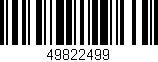 Código de barras (EAN, GTIN, SKU, ISBN): '49822499'