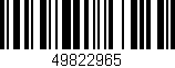Código de barras (EAN, GTIN, SKU, ISBN): '49822965'