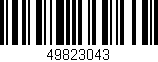Código de barras (EAN, GTIN, SKU, ISBN): '49823043'
