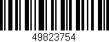 Código de barras (EAN, GTIN, SKU, ISBN): '49823754'
