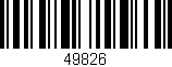 Código de barras (EAN, GTIN, SKU, ISBN): '49826'