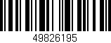 Código de barras (EAN, GTIN, SKU, ISBN): '49826195'