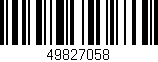 Código de barras (EAN, GTIN, SKU, ISBN): '49827058'