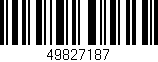 Código de barras (EAN, GTIN, SKU, ISBN): '49827187'