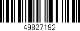 Código de barras (EAN, GTIN, SKU, ISBN): '49827192'