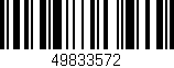 Código de barras (EAN, GTIN, SKU, ISBN): '49833572'