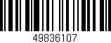 Código de barras (EAN, GTIN, SKU, ISBN): '49836107'