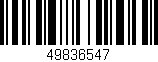Código de barras (EAN, GTIN, SKU, ISBN): '49836547'