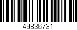 Código de barras (EAN, GTIN, SKU, ISBN): '49836731'
