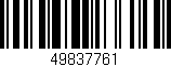 Código de barras (EAN, GTIN, SKU, ISBN): '49837761'