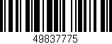 Código de barras (EAN, GTIN, SKU, ISBN): '49837775'