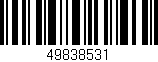 Código de barras (EAN, GTIN, SKU, ISBN): '49838531'
