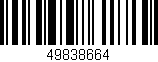 Código de barras (EAN, GTIN, SKU, ISBN): '49838664'