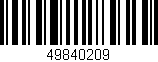Código de barras (EAN, GTIN, SKU, ISBN): '49840209'