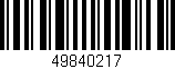 Código de barras (EAN, GTIN, SKU, ISBN): '49840217'