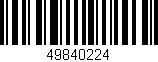 Código de barras (EAN, GTIN, SKU, ISBN): '49840224'
