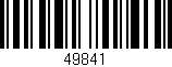 Código de barras (EAN, GTIN, SKU, ISBN): '49841'