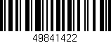 Código de barras (EAN, GTIN, SKU, ISBN): '49841422'