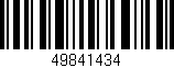 Código de barras (EAN, GTIN, SKU, ISBN): '49841434'