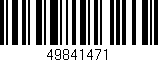 Código de barras (EAN, GTIN, SKU, ISBN): '49841471'