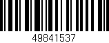Código de barras (EAN, GTIN, SKU, ISBN): '49841537'