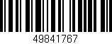 Código de barras (EAN, GTIN, SKU, ISBN): '49841767'